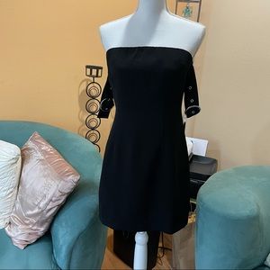 Little off the shoulder black dress